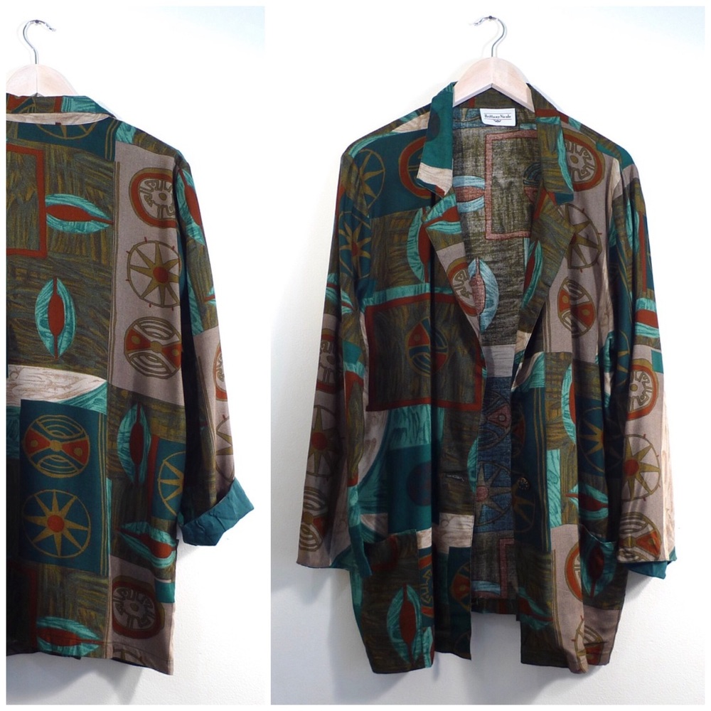 Vintage Blazer Duster Cardigan